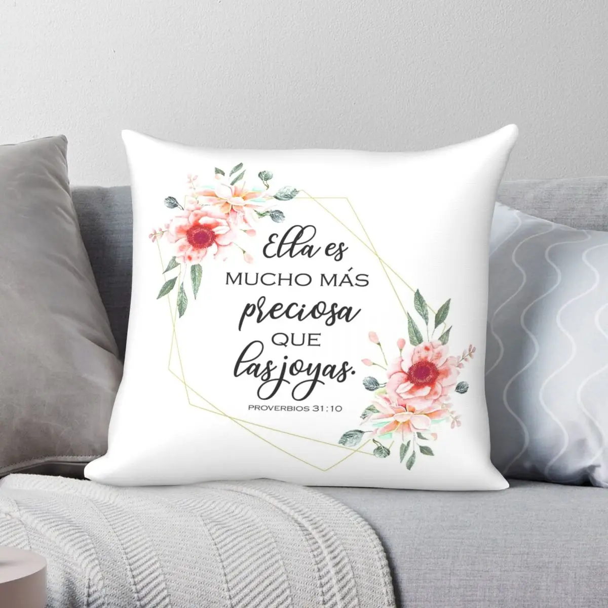 Spanish Bible Verse Proverbios 3110 Pillowcase Polyester Linen Velvet Printed Zip Decor Bed Cushion Case 18"
Spanish Bible Verse Proverbios 3110 Pillowcase Polyester Linen Velvet Printed Zip Decor Bed Cushion Case 18"