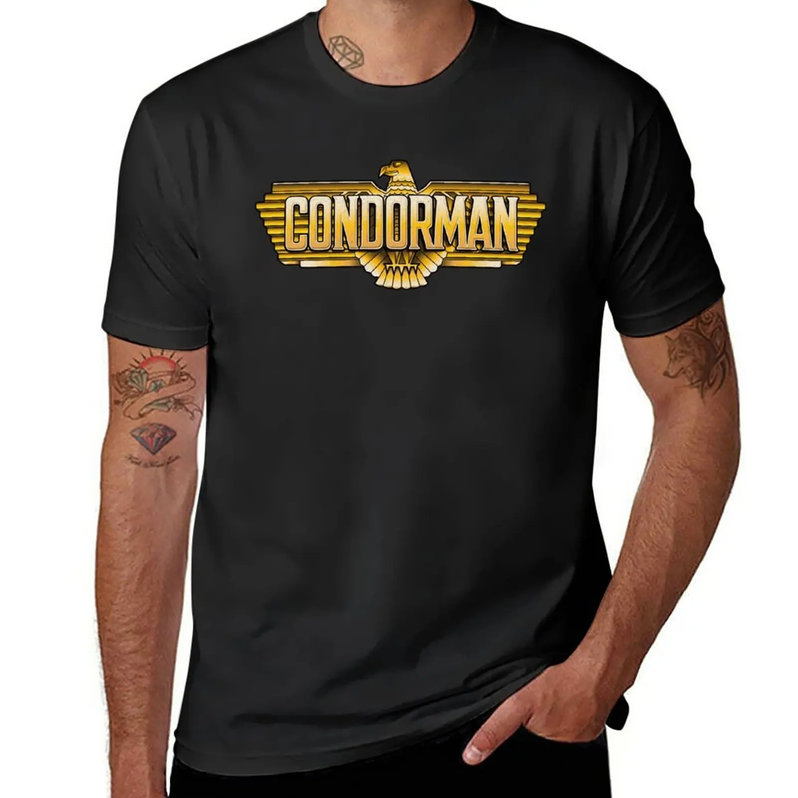 

New Condorman Logo T-Shirt oversized t shirts Anime t-shirt fitted t shirts for men