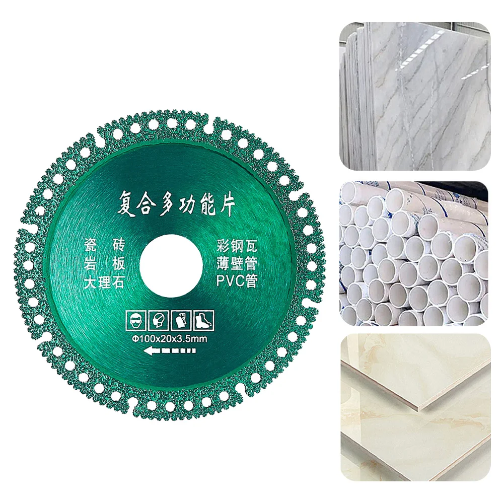 Composite Multifunctional Cutting Saw Blade 100mmUltra-thin Saw Blade Ceramic Tile Glass Cutting Disc For Angle Grinder
Composite Multifunctional Cutting Saw Blade 100mmUltra-thin Saw Blade Ceramic Tile Glass Cutting Disc For Angle Grinder