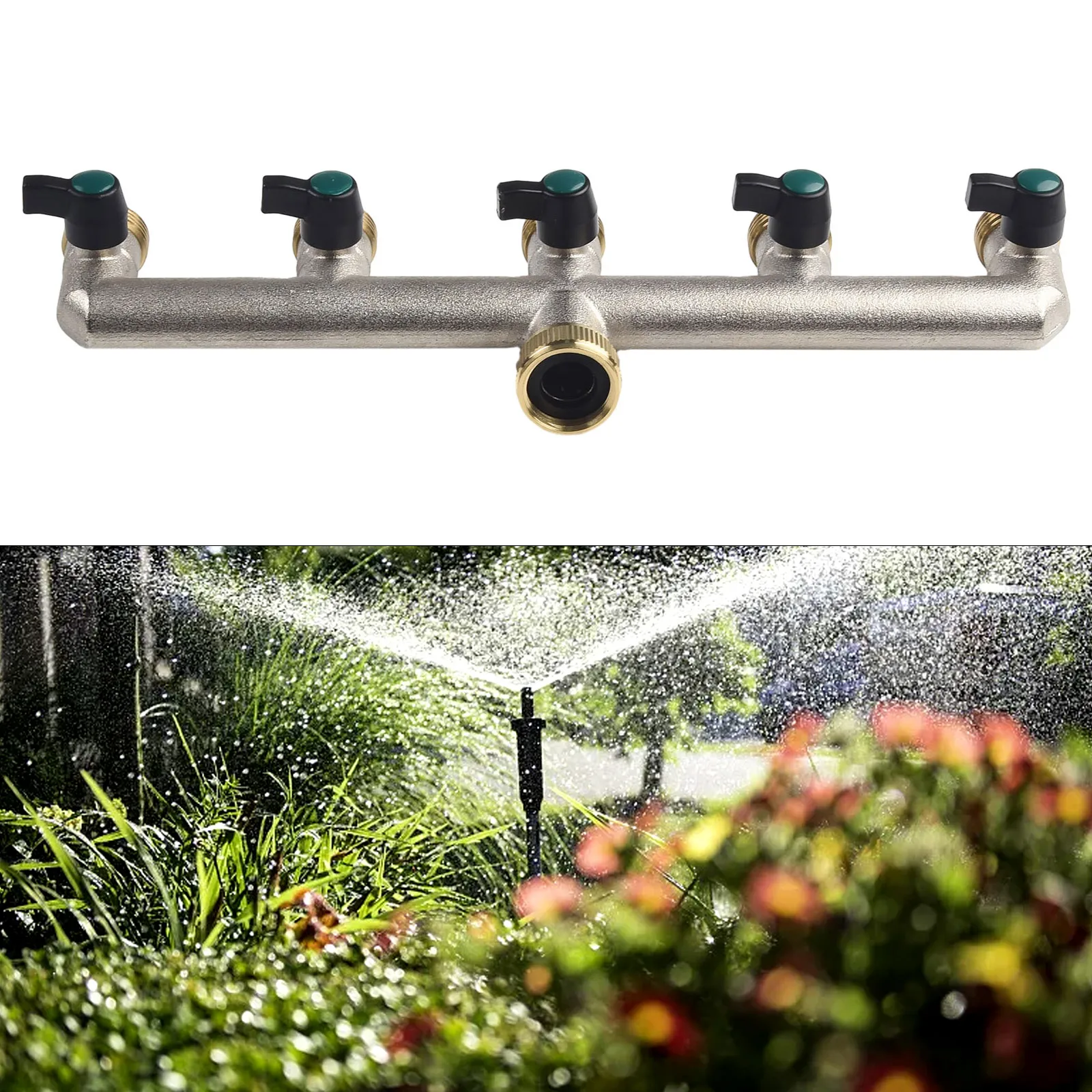 Water Distributor 5-way Distributor Water Tap 5 Garden Hose 5-way Brass Distributor Water Distributor 0 - 90°C 1pcs
Water Distributor 5-way Distributor Water Tap 5 Garden Hose 5-way Brass Distributor Water Distributor 0 - 90°C 1pcs