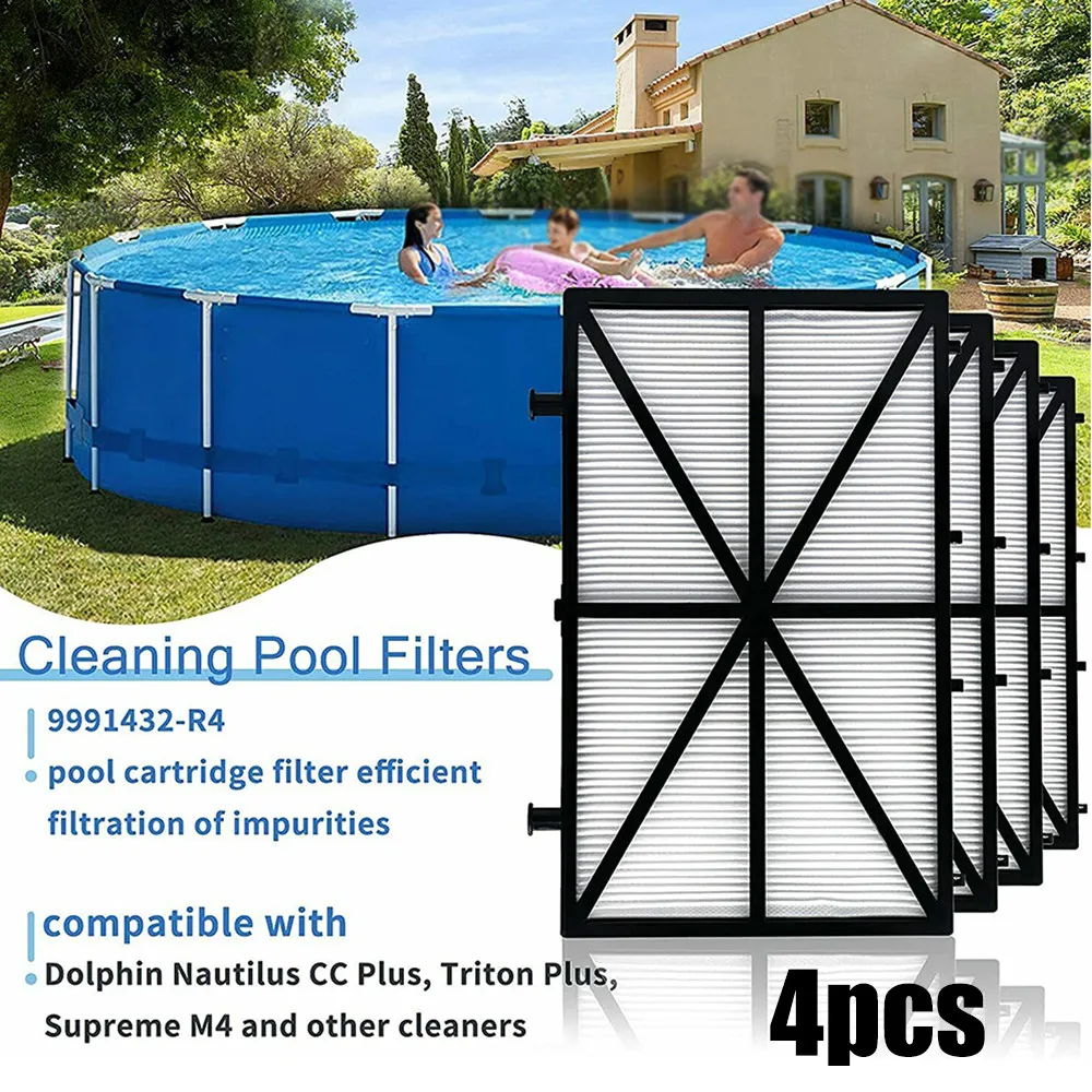 4 Pcs Swimming Pool Cleaning Filter 9991432-R4 Pool Filter For Maytronics Dolphin Ultra-fine Filter Element Panel Washable
4 Pcs Swimming Pool Cleaning Filter 9991432-R4 Pool Filter For Maytronics Dolphin Ultra-fine Filter Element Panel Washable