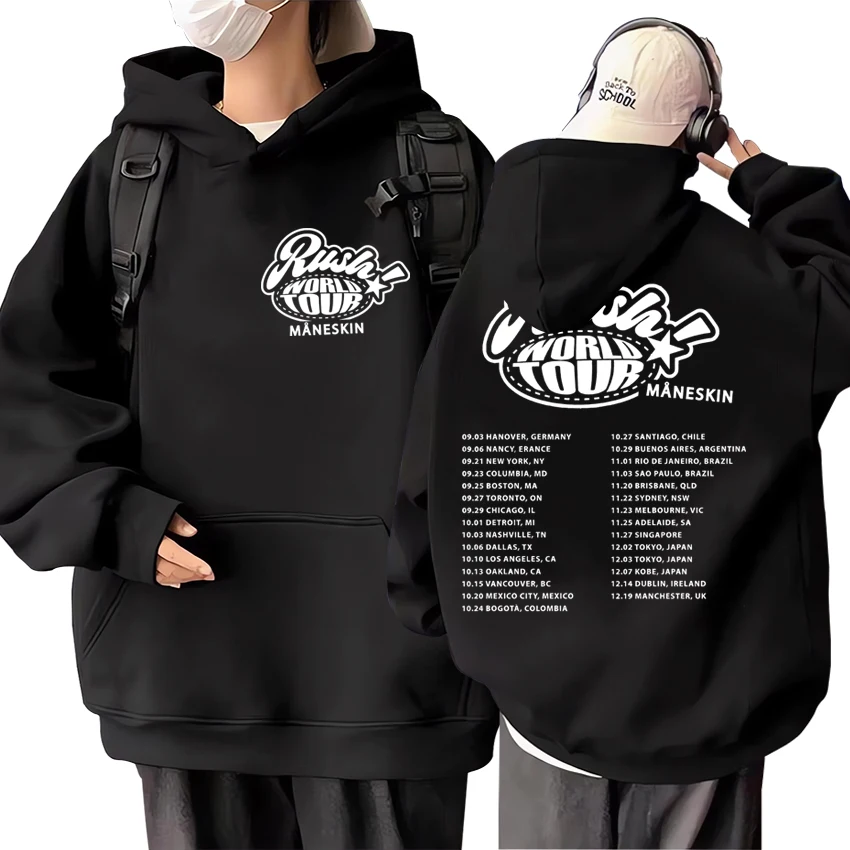 Rock Band Maneskin World Tour Print Hoodie Men Women Oversized vintage Fashion Sweatshirts Unisex Casual Long sleeve pullovers
Rock Band Maneskin World Tour Print Hoodie Men Women Oversized vintage Fashion Sweatshirts Unisex Casual Long sleeve pullovers
