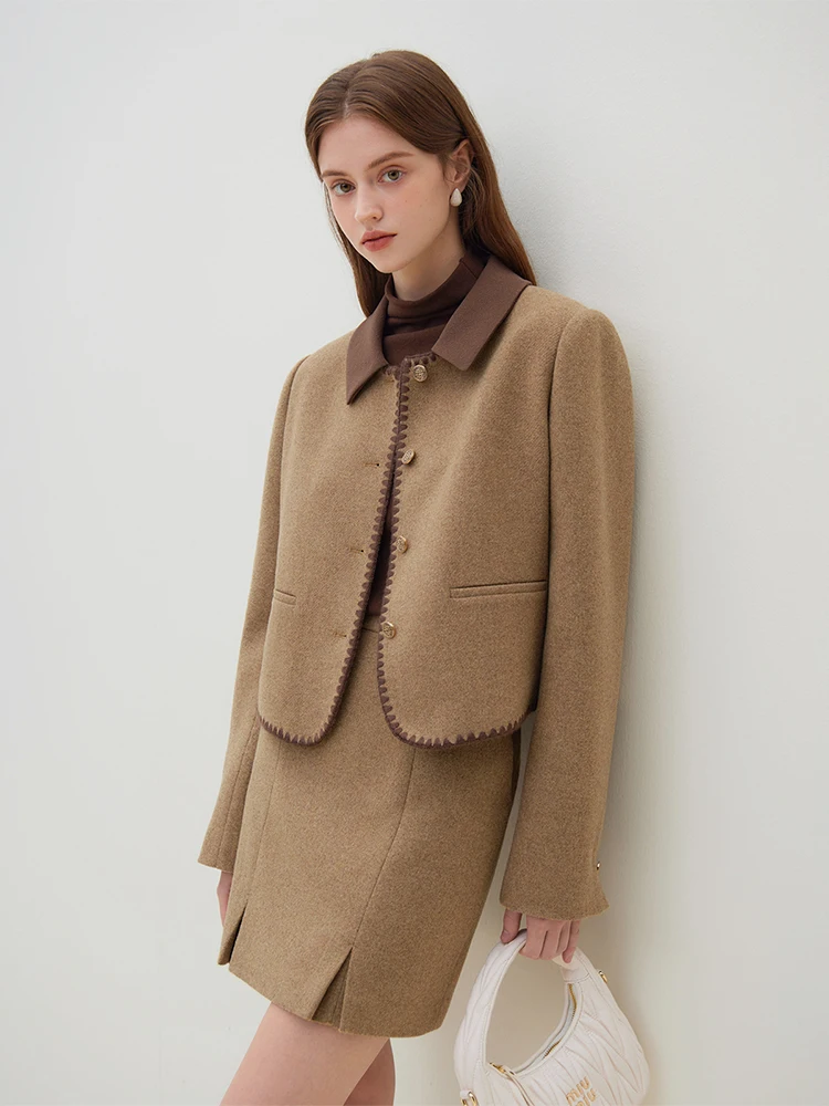 FSLE Maillard Small Fragrance Jacket for Women Autumn and Winter Short Korean Drama Heroine Outfit Chic Design Sets Female
FSLE Maillard Small Fragrance Jacket for Women Autumn and Winter Short Korean Drama Heroine Outfit Chic Design Sets Female