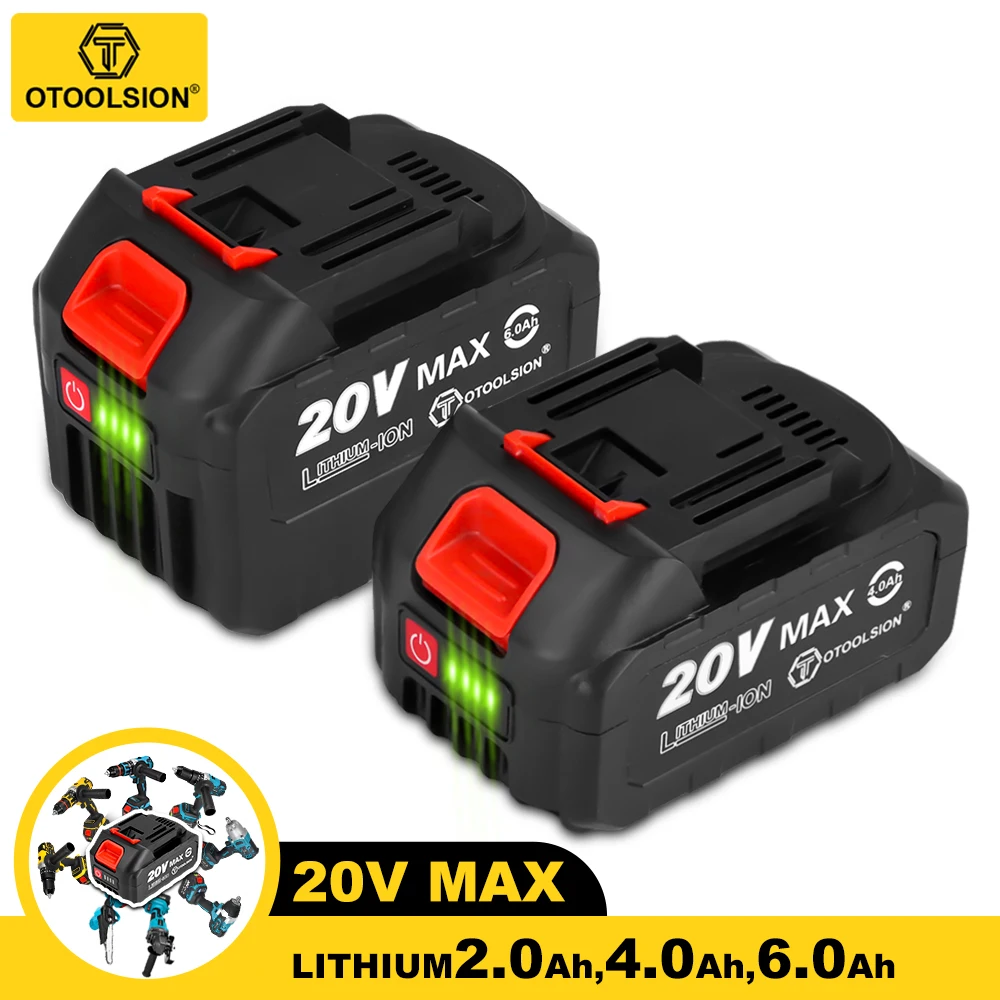 Rechargeable Lithium Ion Battery 20V Replacement Battery with LED Indicator High Capacity for Cordless Wrench Drills Screwdriver 
Rechargeable Lithium Ion Battery 20V Replacement Battery with LED Indicator High Capacity for Cordless Wrench Drills Screwdriver