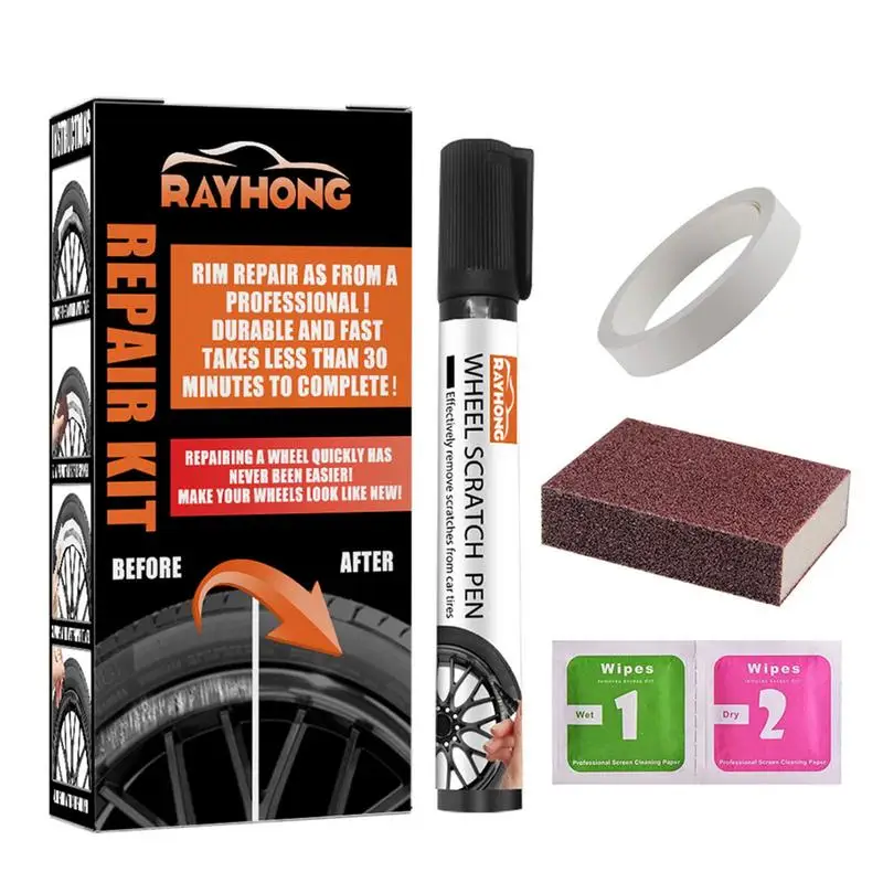 

Wheel Scratch Repair Kit Waterproof Car Rim Scratch Paint Marker Pen Car Tyre Tread Care Electric Automotive Vehicle Accessories