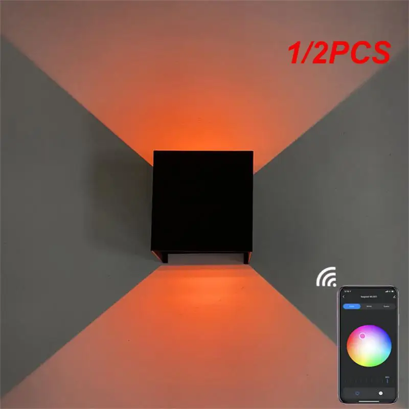 

1/2PCS Modern Wall Led Light Up Down Lamp Aluminum Wall Sconce RGB Dimmable Led Wall Lights for Aisle Corridor Bedroom Art Decor