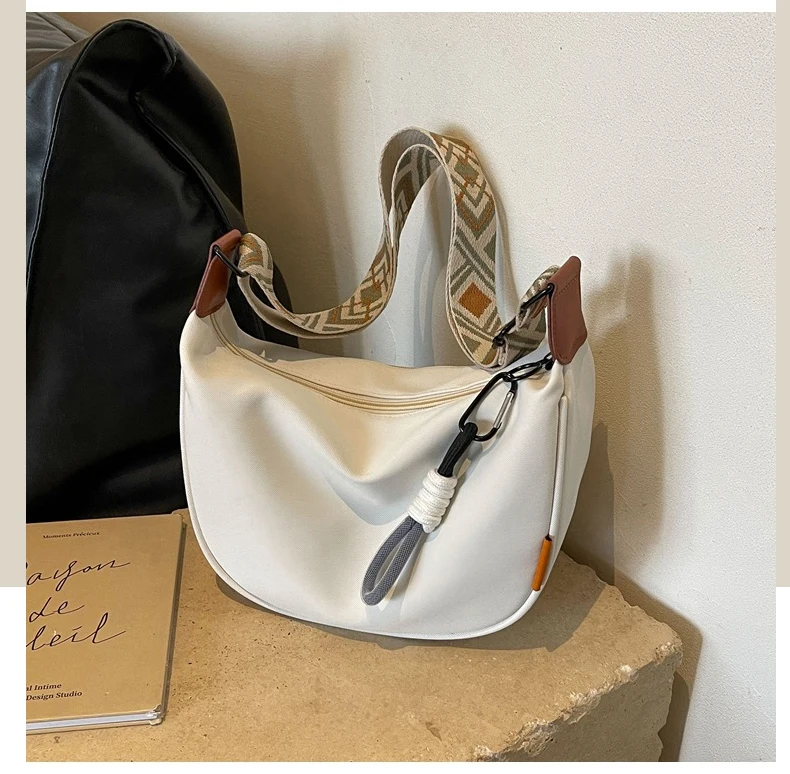 Nylon Hobos Crossbody Bags Solid Casual Zipper Women's Bags 2024 Fashion High Capacity Solid Color Single Shoulder Totes Bag Nylon Hobos Crossbody Bags Solid Casual Zipper Women's Bags 2024 Fashion High Capacity Solid Color Single Shoulder Totes Bag