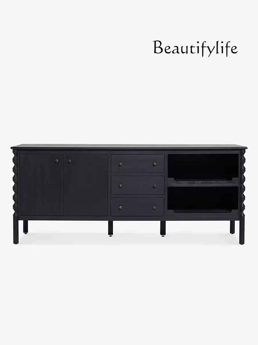 American Country Solid Wood Small Apartment Black TV Cabinet Chest of Drawers Storage Decorative Cabinet Sideboard Cabinet
American Country Solid Wood Small Apartment Black TV Cabinet Chest of Drawers Storage Decorative Cabinet Sideboard Cabinet