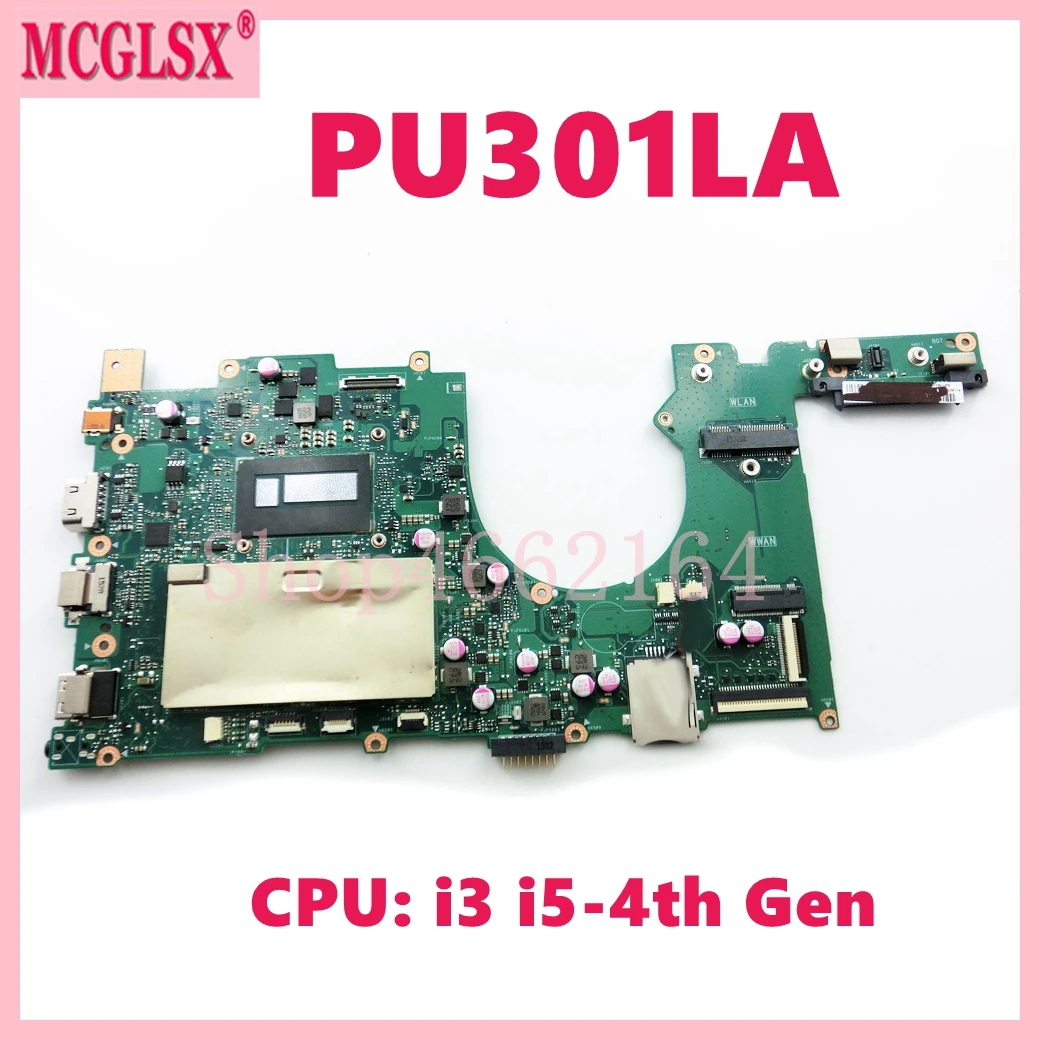 PU301LA с i3 i5-4th Gen CPU Notebook Материнская плата ASUS PU301LA Pro301LA E301LA, материнская плата для ноутбука DDR3L 100%, рабочий тест
PU301LA с i3 i5-4th Gen CPU Notebook Материнская плата ASUS PU301LA Pro301LA E301LA, материнская плата для ноутбука DDR3L 100%, рабочий тест