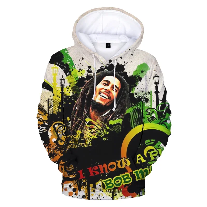 New Bob Marley 3D Hoodies Singer Harajuku Streetwear Hooded Sweatshirts Men Women Fashion Casual Long Sleeve Hip Hop Pullover
New Bob Marley 3D Hoodies Singer Harajuku Streetwear Hooded Sweatshirts Men Women Fashion Casual Long Sleeve Hip Hop Pullover