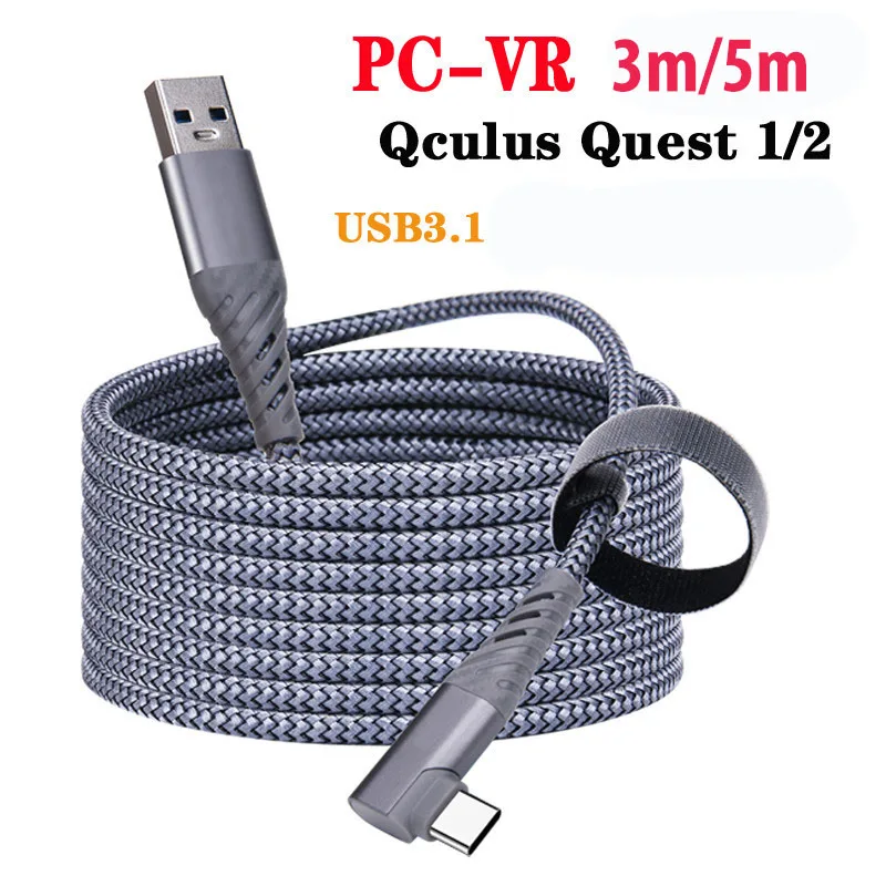 YOCPONO Vr Glasses Type-C Data Cable Device Cable Oculus Quest 2 Link Game Cable USB3.1
YOCPONO Vr Glasses Type-C Data Cable Device Cable Oculus Quest 2 Link Game Cable USB3.1