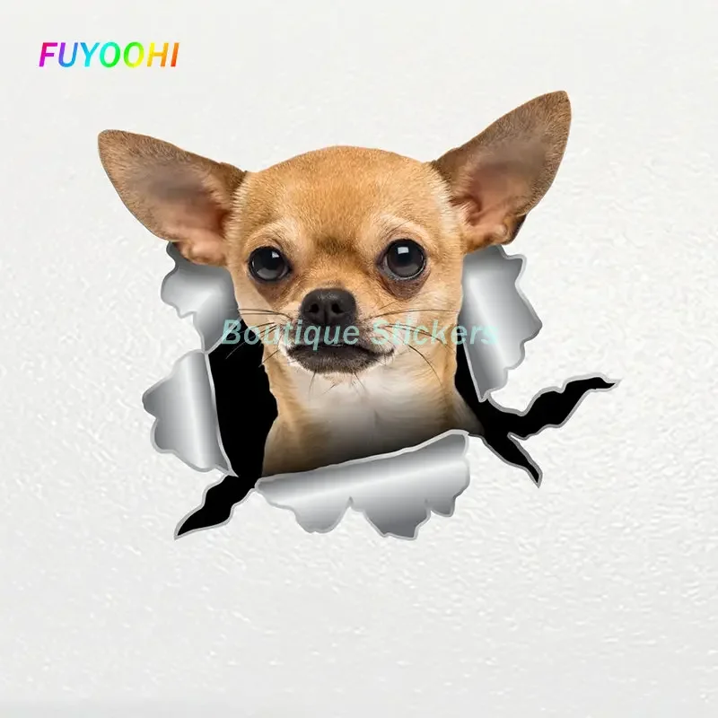 

FUYOOHI Play Stickers Car Sticker Chihuahua Dog Pet Animal Waterproof Vinyl Decal Car Accessories Decor Pegatinas Para Coche