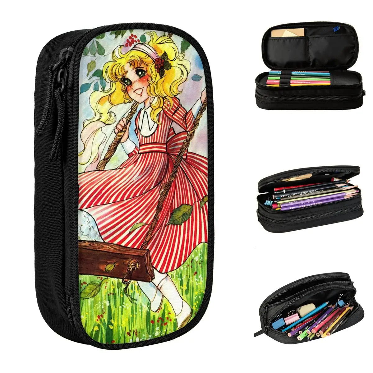 Kawaii Cute Girl Pencil Cases Fashion Candy Candy Anime Pen Box Bag Girl Boy Large Storage School Supplies Gifts Pencilcases
Kawaii Cute Girl Pencil Cases Fashion Candy Candy Anime Pen Box Bag Girl Boy Large Storage School Supplies Gifts Pencilcases