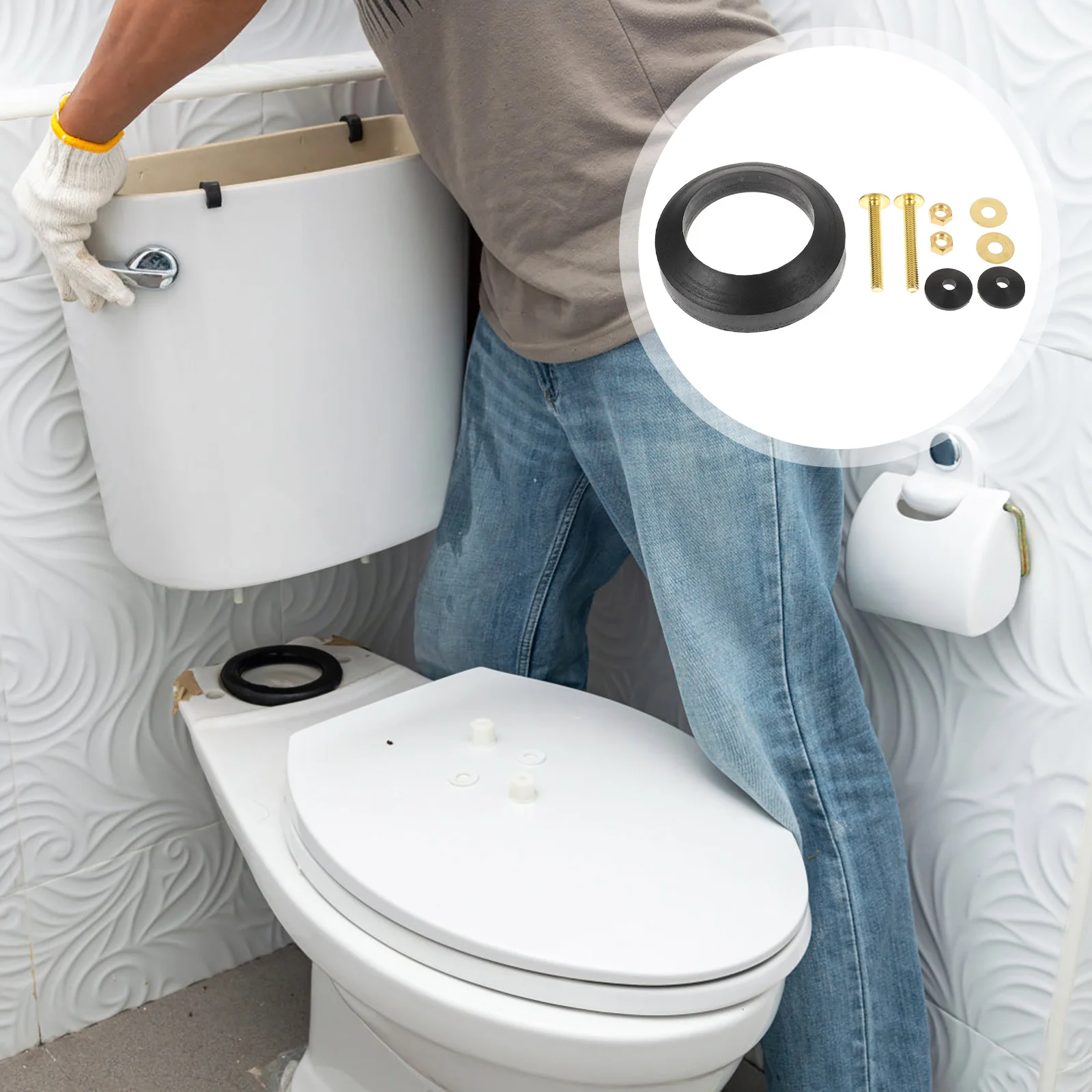 Toilet Tank Accessories Water Sealing Ring Washers Cistern Home Closestool Replacement Parts Rubber Premium Bolts Hotel Supply
Toilet Tank Accessories Water Sealing Ring Washers Cistern Home Closestool Replacement Parts Rubber Premium Bolts Hotel Supply