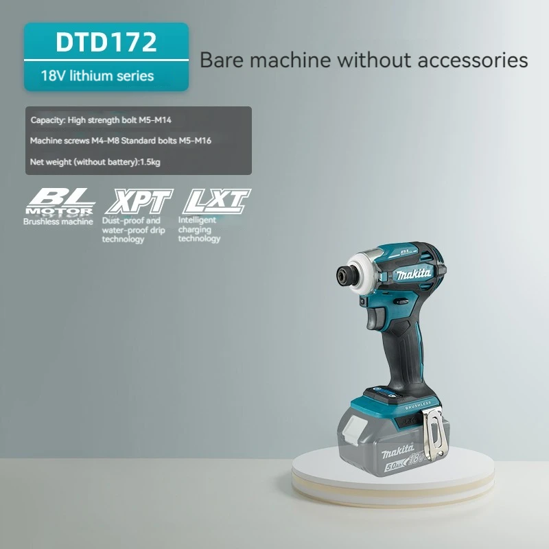 Makita DTD172 screwdriver Cordless Impact Driver 18V LXT Brushless Motor Electric Drill Wood/Bolt Rechargeable Power Tools
Makita DTD172 screwdriver Cordless Impact Driver 18V LXT Brushless Motor Electric Drill Wood/Bolt Rechargeable Power Tools
