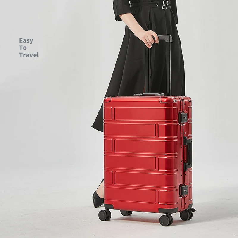 Full metal Travel Suitcase Universal wheel 100% aluminum men women fashion pull rod luggage 20/24 "Password case student
Full metal Travel Suitcase Universal wheel 100% aluminum men women fashion pull rod luggage 20/24 "Password case student