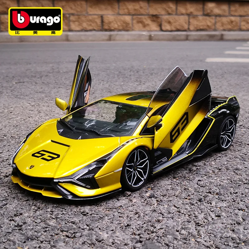 Модель спортивного автомобиля Bburago 1:18 Lamborghini Sian FKP 37 из сплава, литая металлическая Игрушечная модель автомобиля, Коллекционная модель высокой симуляции, подарок для детей 
Модель спортивного автомобиля Bburago 1:18 Lamborghini Sian FKP 37 из сплава, литая металлическая Игрушечная модель автомобиля, Коллекционная модель высокой симуляции, подарок для детей