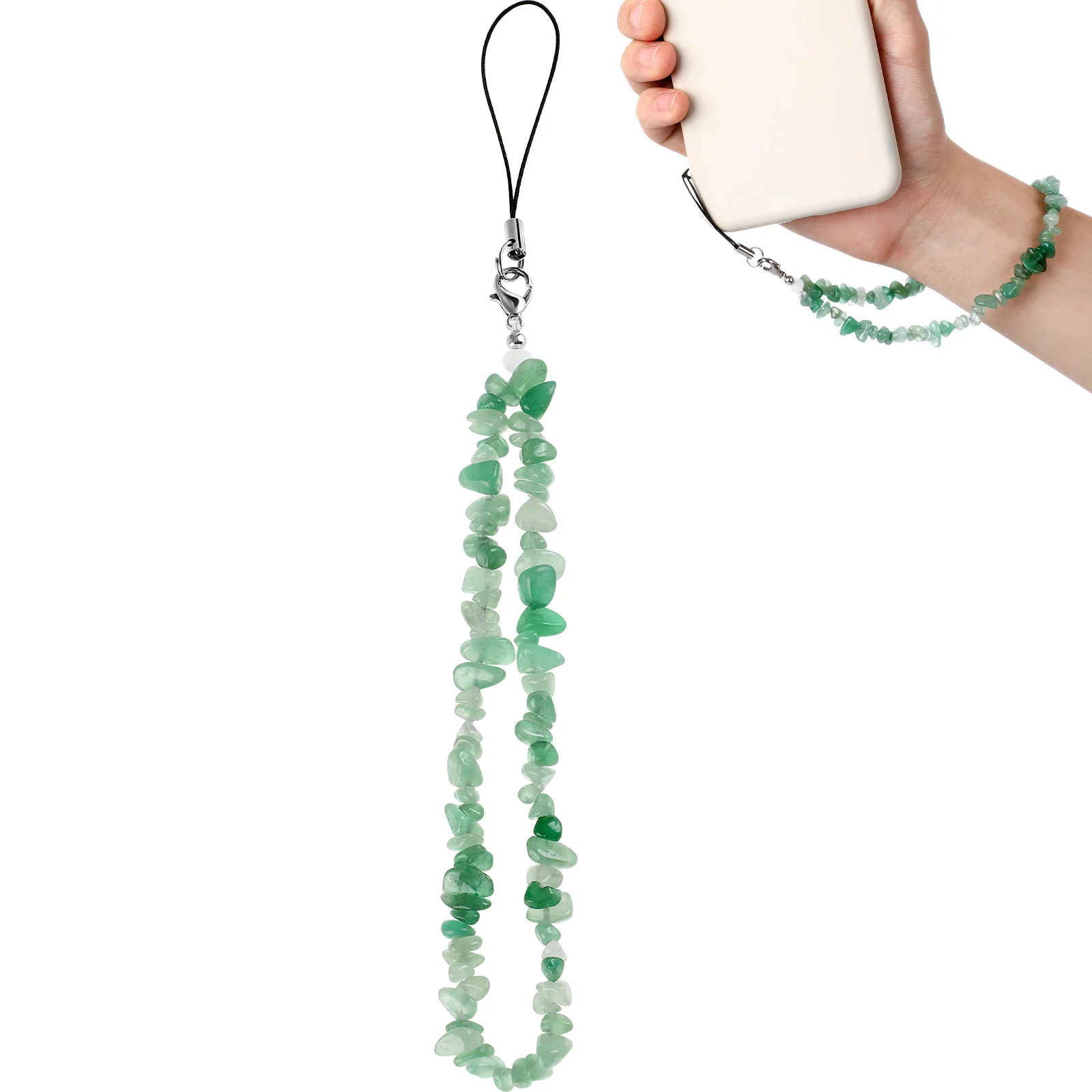 Natural Crystal Stone Mobile Phone Chain Colorful Gravel Cellphone Lanyard For Anti-Drop Women Telephone Chain Strap Jewelry
Natural Crystal Stone Mobile Phone Chain Colorful Gravel Cellphone Lanyard For Anti-Drop Women Telephone Chain Strap Jewelry
