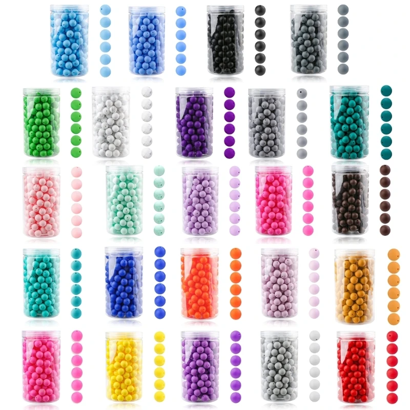 Pacifier Clip Silicone Loose Beads Baby Teething Bracelet Bead DIY Necklace Accessory Infant Jewelry Making Kits 105pcs
Pacifier Clip Silicone Loose Beads Baby Teething Bracelet Bead DIY Necklace Accessory Infant Jewelry Making Kits 105pcs