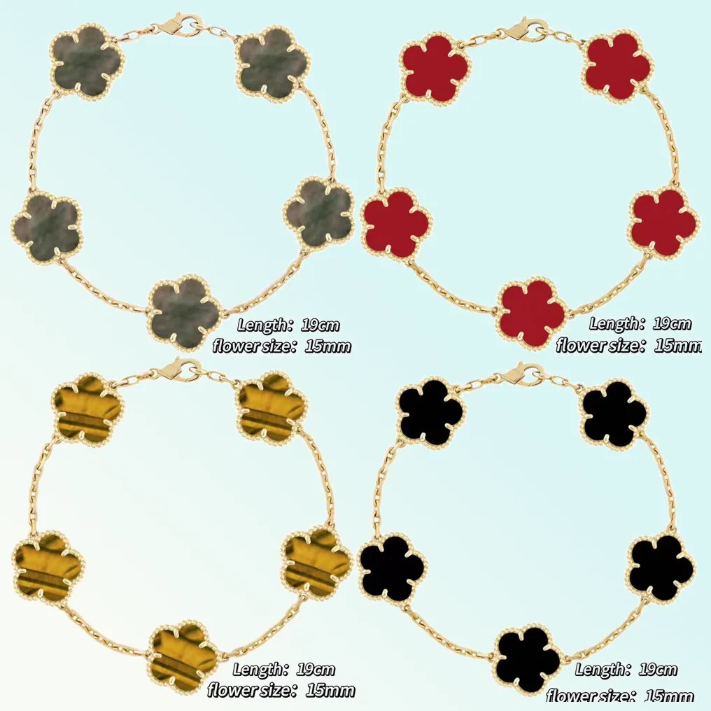 Classic Fashion Four Leaf/Five Leaf Grass Lucky Five Flower Bracelet High Luxury Jewelry Accessories Comes with Packaging Bag
Classic Fashion Four Leaf/Five Leaf Grass Lucky Five Flower Bracelet High Luxury Jewelry Accessories Comes with Packaging Bag