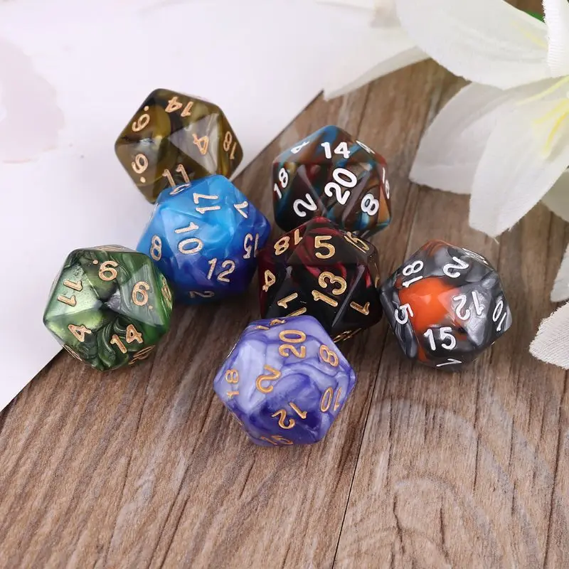 7 шт. D20 многогранные многогранные игральные кости с цифрами, циферблаты, настольная ролевая игра для бара, паба, клуба,
7 шт. D20 многогранные многогранные игральные кости с цифрами, циферблаты, настольная ролевая игра для бара, паба, клуба,