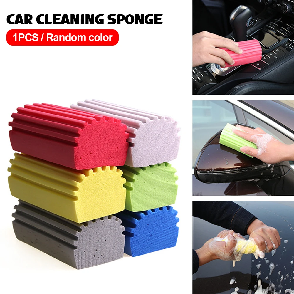 

1PC Multi-function Strong Absorbent PVA Sponge Car Household Cleaning Sponge Household Cleaning Sponge Accessories Random Color