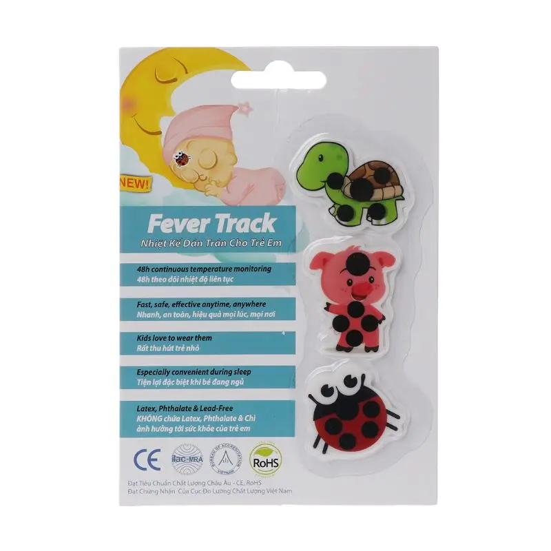 3pcs Baby Bath Cartoon Forehead Temperature Change Measurement Tape Degree Lovely Animals Pattern Thermometer
3pcs Baby Bath Cartoon Forehead Temperature Change Measurement Tape Degree Lovely Animals Pattern Thermometer