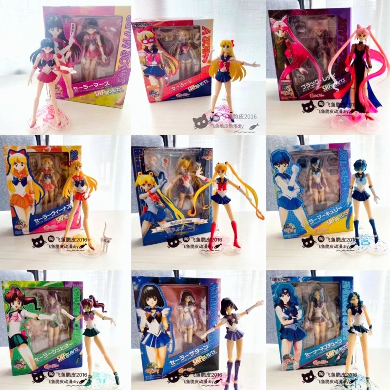 

15cm Anime Sailor Moon SHF Tsukino Usagi PVC Figure Doll Collection Toys Tsukino Usagi Action Model Children Birthday Gift