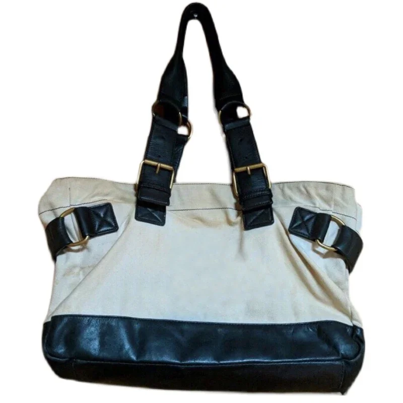 New 2024 37*25*13cm Beige Canvas and Black Pure Leather Cowhide All-match Tote Bag Shoulder Bag Women Girl's Handbag
New 2024 37*25*13cm Beige Canvas and Black Pure Leather Cowhide All-match Tote Bag Shoulder Bag Women Girl's Handbag