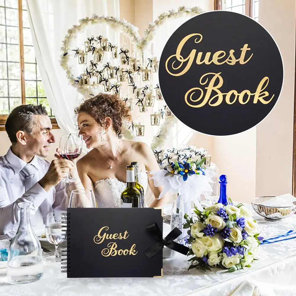 Personalised Wedding Guest Book Elegant Design Horizontal Black Guest Book Wedding Memory Photo Album Anniversary Gift Book
Personalised Wedding Guest Book Elegant Design Horizontal Black Guest Book Wedding Memory Photo Album Anniversary Gift Book