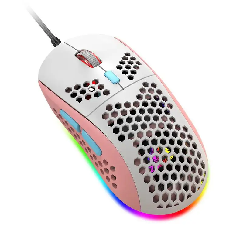 Honeycomb Mouse RGB Ultra Lightweight Symmetrical Honeycomb Shell Computer Mouse With High Precision Sensor For Windows PC &
Honeycomb Mouse RGB Ultra Lightweight Symmetrical Honeycomb Shell Computer Mouse With High Precision Sensor For Windows PC &