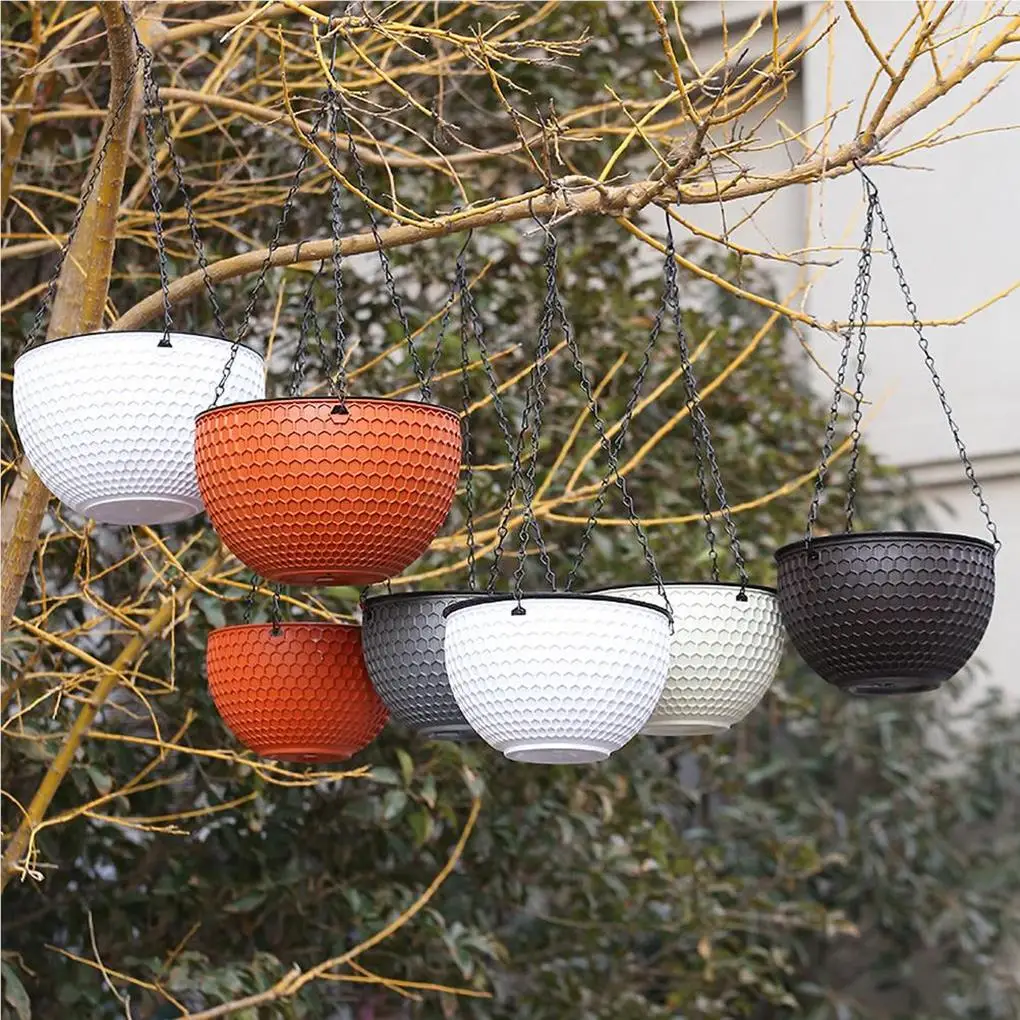 Hanging Flower Basket Resin Plant Hanger Hanging Flower Basket Resin Plant Hanger