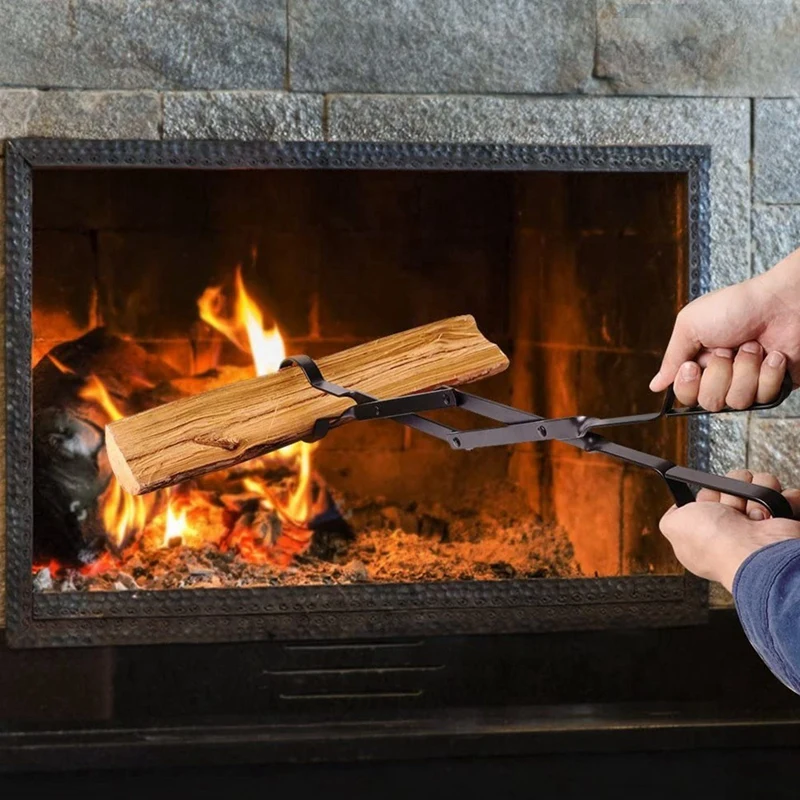 26Inch Long Firewood Tongs Log Grabber For Fire Pit Campfire Bonfire Fireplace Heavy Duty Wrought Iron Durable Easy To Use
26Inch Long Firewood Tongs Log Grabber For Fire Pit Campfire Bonfire Fireplace Heavy Duty Wrought Iron Durable Easy To Use