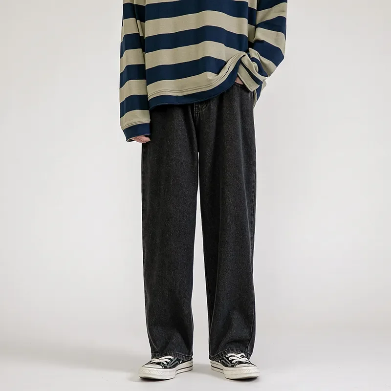 New Men's Jeans Korean Street Hip Hop Loose Wide Leg Pants Fashion Light Blue Denim Pants Black Grey Unisex Casual Pants
New Men's Jeans Korean Street Hip Hop Loose Wide Leg Pants Fashion Light Blue Denim Pants Black Grey Unisex Casual Pants