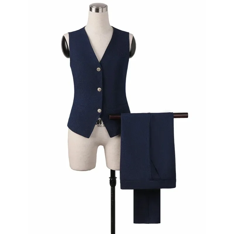 New Arrival Pant Suit Women Slim Sleeveless Vest Blazer and Trouser Two Pieces Set for Office Ladies Work Wear
New Arrival Pant Suit Women Slim Sleeveless Vest Blazer and Trouser Two Pieces Set for Office Ladies Work Wear
