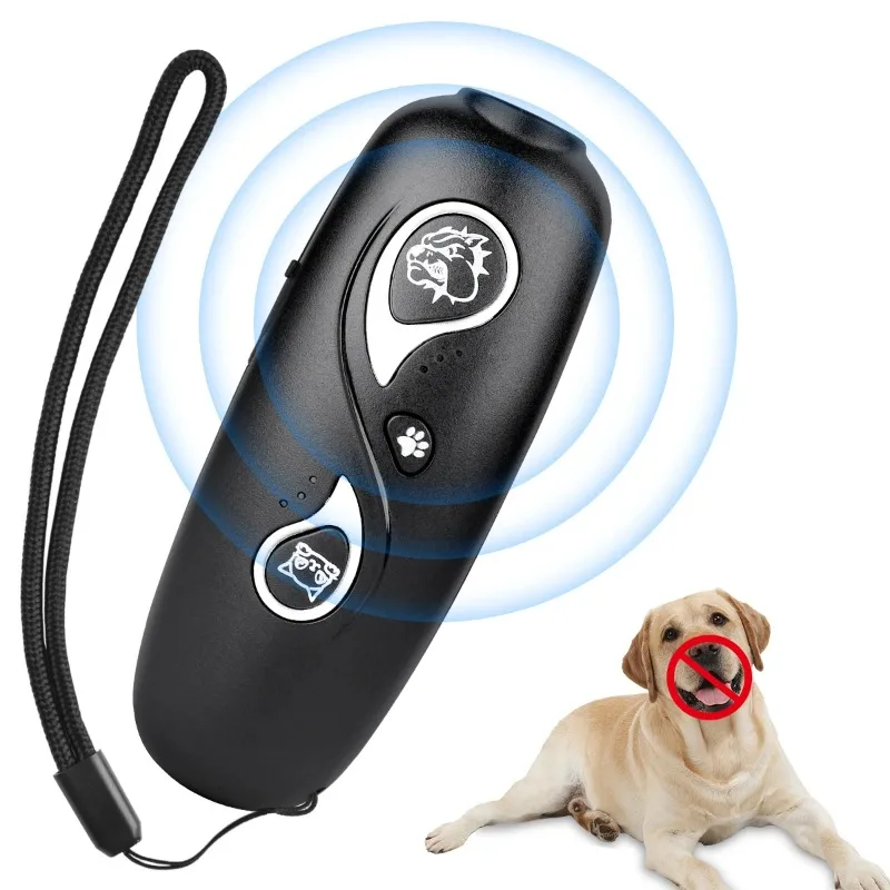

Pet Dog Repeller Anti Barking Stop Bark Dogs Training Device LED Ultrasonic Dogs Adapter Without Battery Pet Supplies Wholesale