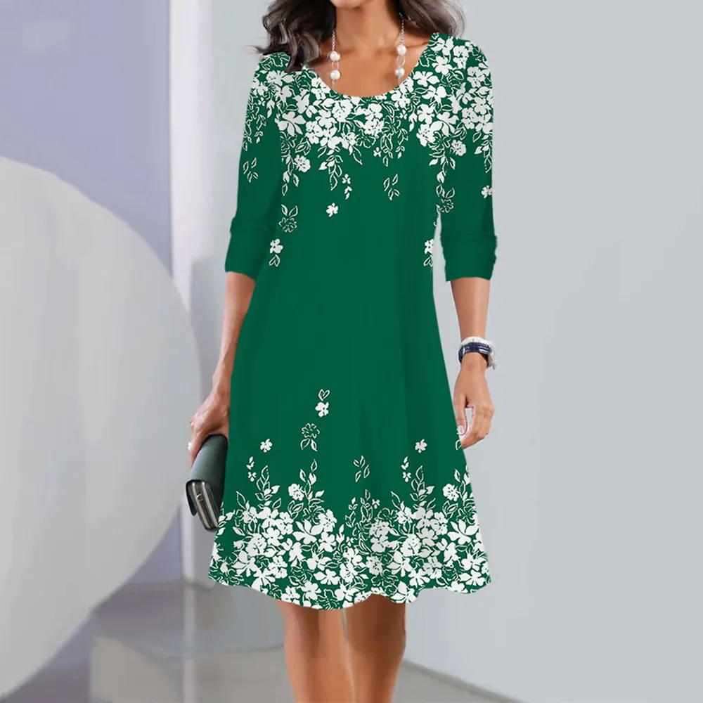 Women Autumn Long Sleeve T-shirt Mini Dress O Neck Long Sleeve Floral Print Casual Loose Plus Size A Line Dresses Fall Robes
Women Autumn Long Sleeve T-shirt Mini Dress O Neck Long Sleeve Floral Print Casual Loose Plus Size A Line Dresses Fall Robes