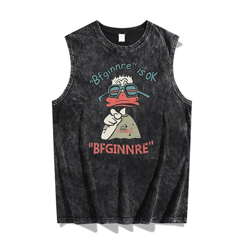 American Hip Hop Tank Top. Men's Sleeveless T-shirt Loose 2023 New Washed Cotton Summer Sweetheart Couple Women Vest
American Hip Hop Tank Top. Men's Sleeveless T-shirt Loose 2023 New Washed Cotton Summer Sweetheart Couple Women Vest