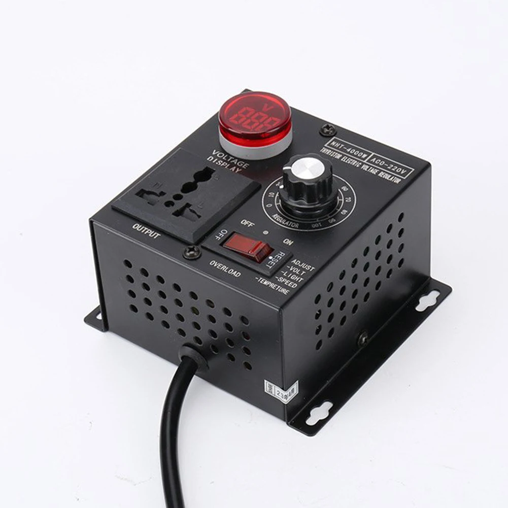 4000W High-Power Thyristor Voltage Regulator Speed Temperature Voltage For Electric Furnaces Water Heaters Heat Transfer Lamp
4000W High-Power Thyristor Voltage Regulator Speed Temperature Voltage For Electric Furnaces Water Heaters Heat Transfer Lamp