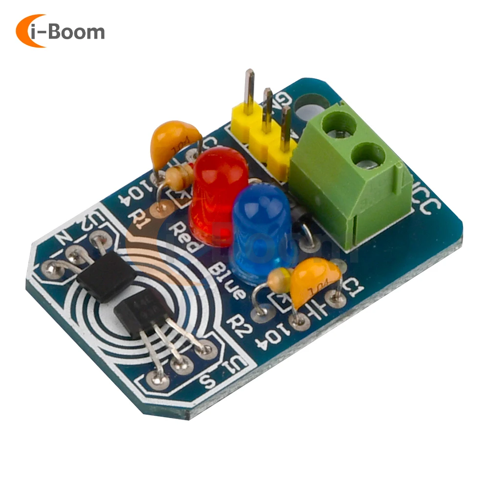 Hall Magnetic Induction Sensor Magnetic Detection pole resolver North and South detection module DIY learning kit
Hall Magnetic Induction Sensor Magnetic Detection pole resolver North and South detection module DIY learning kit