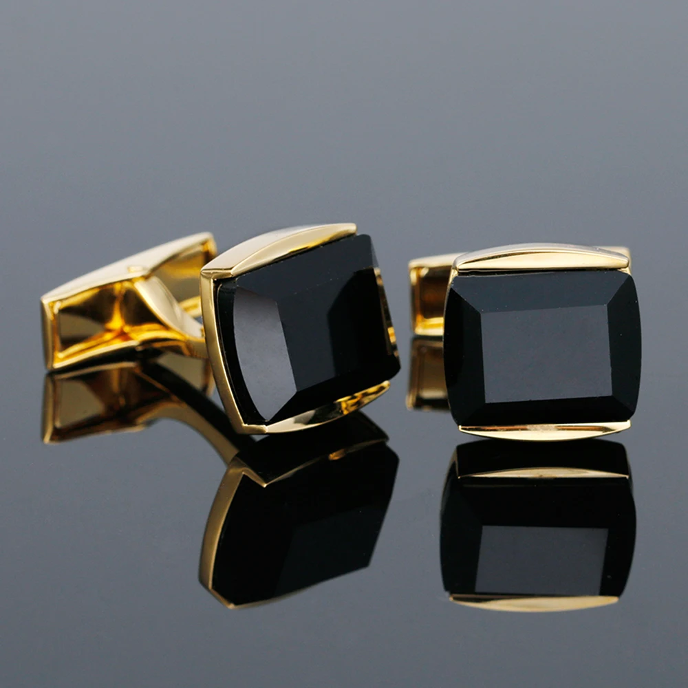 Cufflinks for Men TOMYE XK19S041 Luxury Black Crystal Gold Square Buttons Business Formal Dress Shirt Wedding Cuff Links Gifts
Cufflinks for Men TOMYE XK19S041 Luxury Black Crystal Gold Square Buttons Business Formal Dress Shirt Wedding Cuff Links Gifts