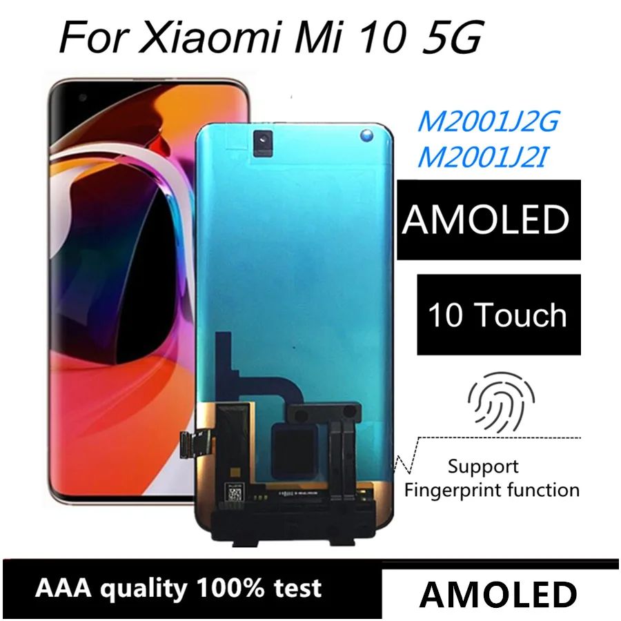 LCD Display Touch Screen Digitizer Assembly Replacement for Xiaomi Mi 10 5G, 6.67 ", M2001J2G, Phone, Mi10, M2001J2I
LCD Display Touch Screen Digitizer Assembly Replacement for Xiaomi Mi 10 5G, 6.67 ", M2001J2G, Phone, Mi10, M2001J2I