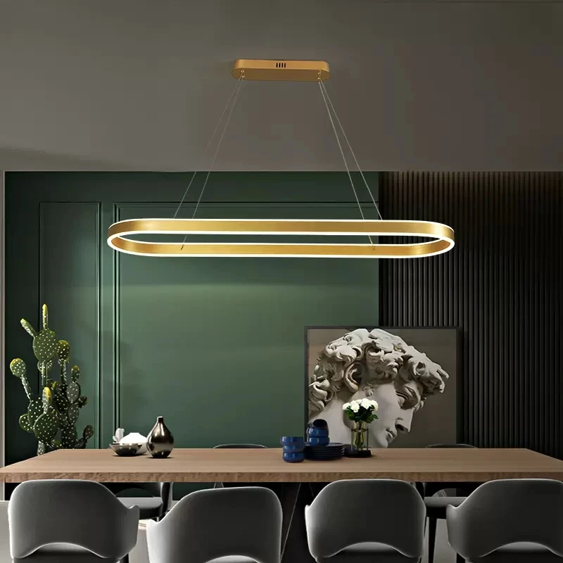 Modern Ring Led Pendant Lamps Dimmable for Kitchen Office Table Dining Room Chandelier Minimalist Decor Lighting Lustres Fixture
Modern Ring Led Pendant Lamps Dimmable for Kitchen Office Table Dining Room Chandelier Minimalist Decor Lighting Lustres Fixture