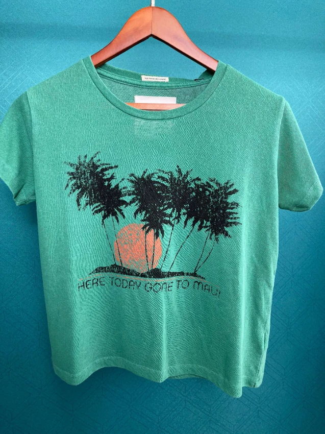 Fashion Classic Trendy Luxury Designer Women Summer MO Dyed Green Tree Printed Loose Short Sleeved T-shirt Top M8
Fashion Classic Trendy Luxury Designer Women Summer MO Dyed Green Tree Printed Loose Short Sleeved T-shirt Top M8