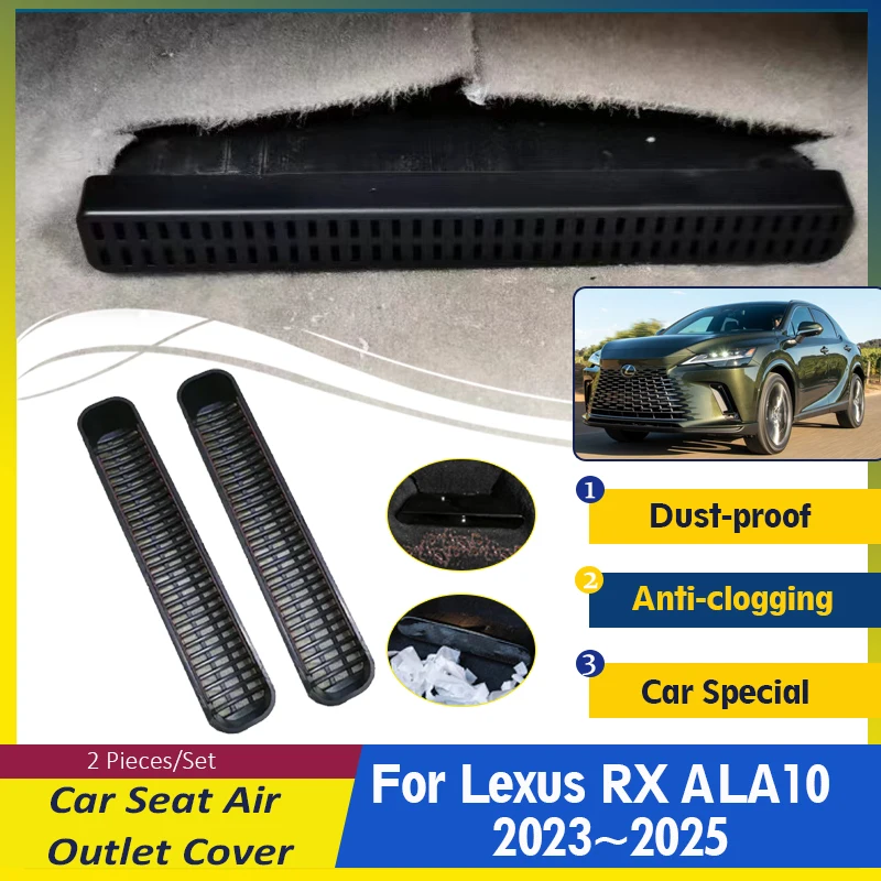 Car Air Outlet Covers For Lexus RX RX350 450h+ ALA10 2023 2024 2025 ABS Under Seat Conditioner Vents Protection Auto Accessories
Car Air Outlet Covers For Lexus RX RX350 450h+ ALA10 2023 2024 2025 ABS Under Seat Conditioner Vents Protection Auto Accessories