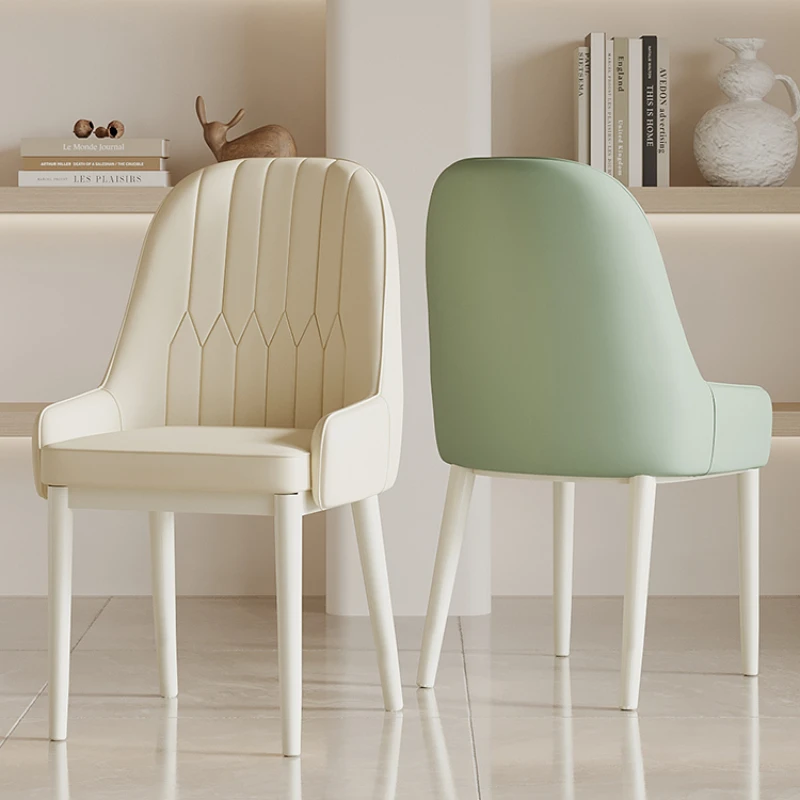 Simple Cream Style Dining Chair Modern Home Backrest Dining Chair Soft Bag Coffee Leisure Sillas Para Comedor Home Furniture
Simple Cream Style Dining Chair Modern Home Backrest Dining Chair Soft Bag Coffee Leisure Sillas Para Comedor Home Furniture