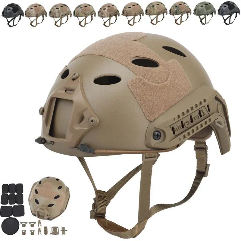 Tactical Helmet Fast PJ Type Helmets Outdoor Sports Lightweight Paintball CS War Game Head Protector
Tactical Helmet Fast PJ Type Helmets Outdoor Sports Lightweight Paintball CS War Game Head Protector