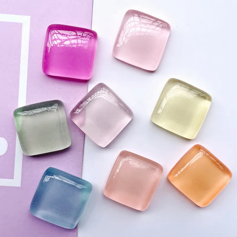 DIY Jewelry Findings Geometry Square Colorful Luminous Resin Cabochons 100pcs 17mm Flatback Acrylic Beading Cameo Patch Stickers
DIY Jewelry Findings Geometry Square Colorful Luminous Resin Cabochons 100pcs 17mm Flatback Acrylic Beading Cameo Patch Stickers