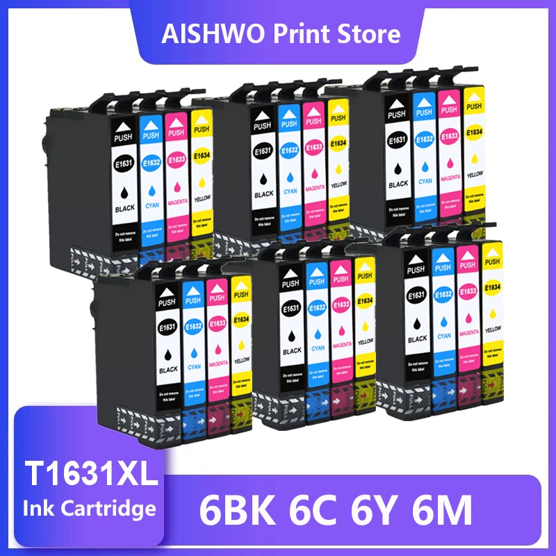

Compatible ink cartridge for Epson 16XL 16 XL T1631 T1632 T1633 T1634 WF-2510 WF-2760 WF-2630 WF-2650 WF-2750 WF-2660 WF-2530