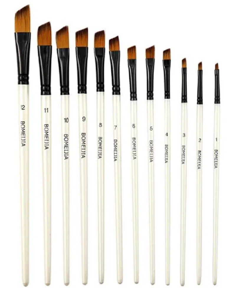 12pcs Oil Acrylic Flat&tip Kit Pen Art Supplies Artist Watercolor Painting Brushes Paint Brush For Nylon Paint Brushes
12pcs Oil Acrylic Flat&tip Kit Pen Art Supplies Artist Watercolor Painting Brushes Paint Brush For Nylon Paint Brushes